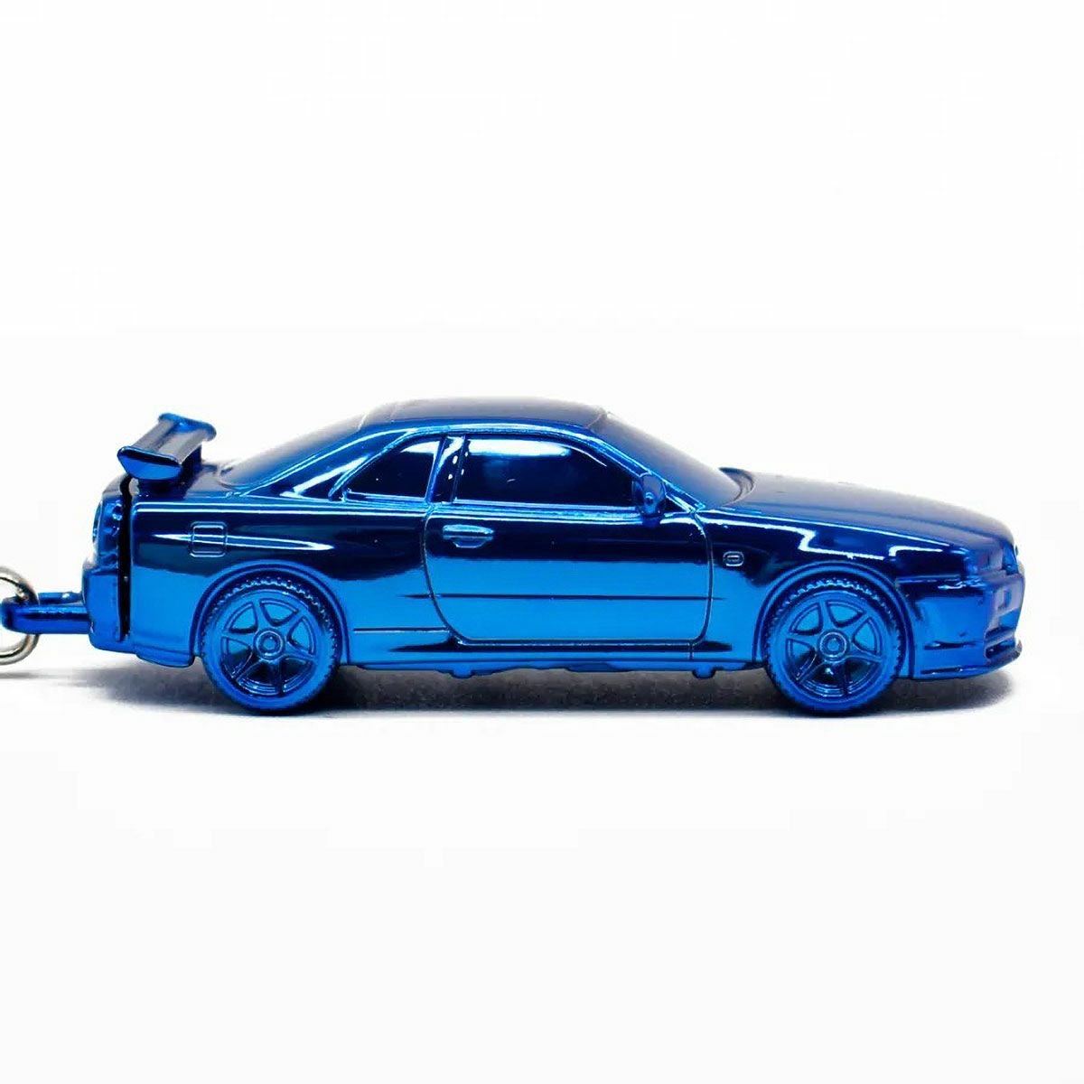 NISSAN｜日産スカイライン GT-R (BNR34) 3D キーリング BLUE EDITION 5000個限定 シリアル付 Nissan skyline｜キーホルダー｜ブルー