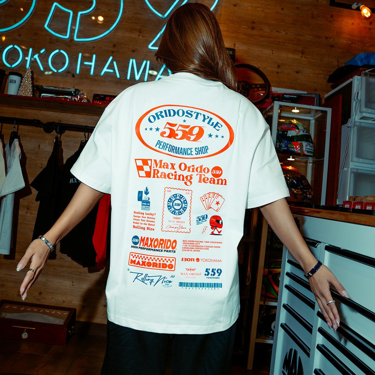 MAX ORIDO｜MAX ORIDO 559 織戸スタイル Tシャツ｜ウェア｜モデル着用