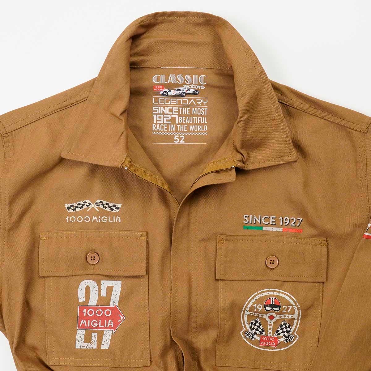 Mille Miglia｜ミッレミリア パイロットスーツ｜アウター｜カーキ｜モデル着用