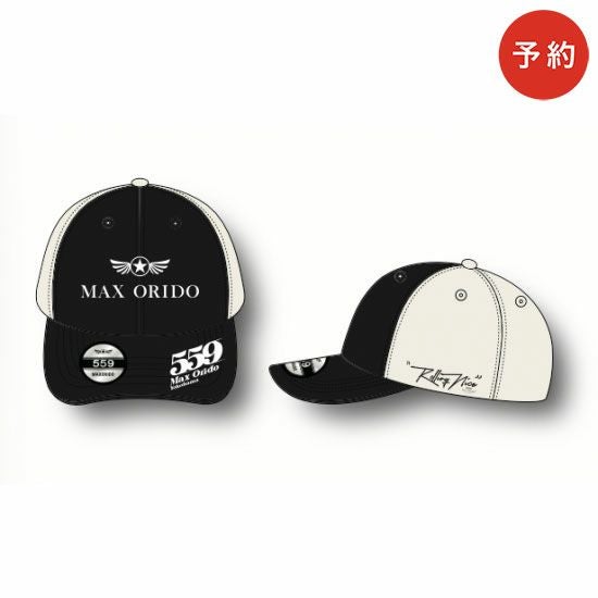 MAX ORIDO｜Max Orido メッシュ トラッカーキャップ｜帽子｜ブラック×ホワイト