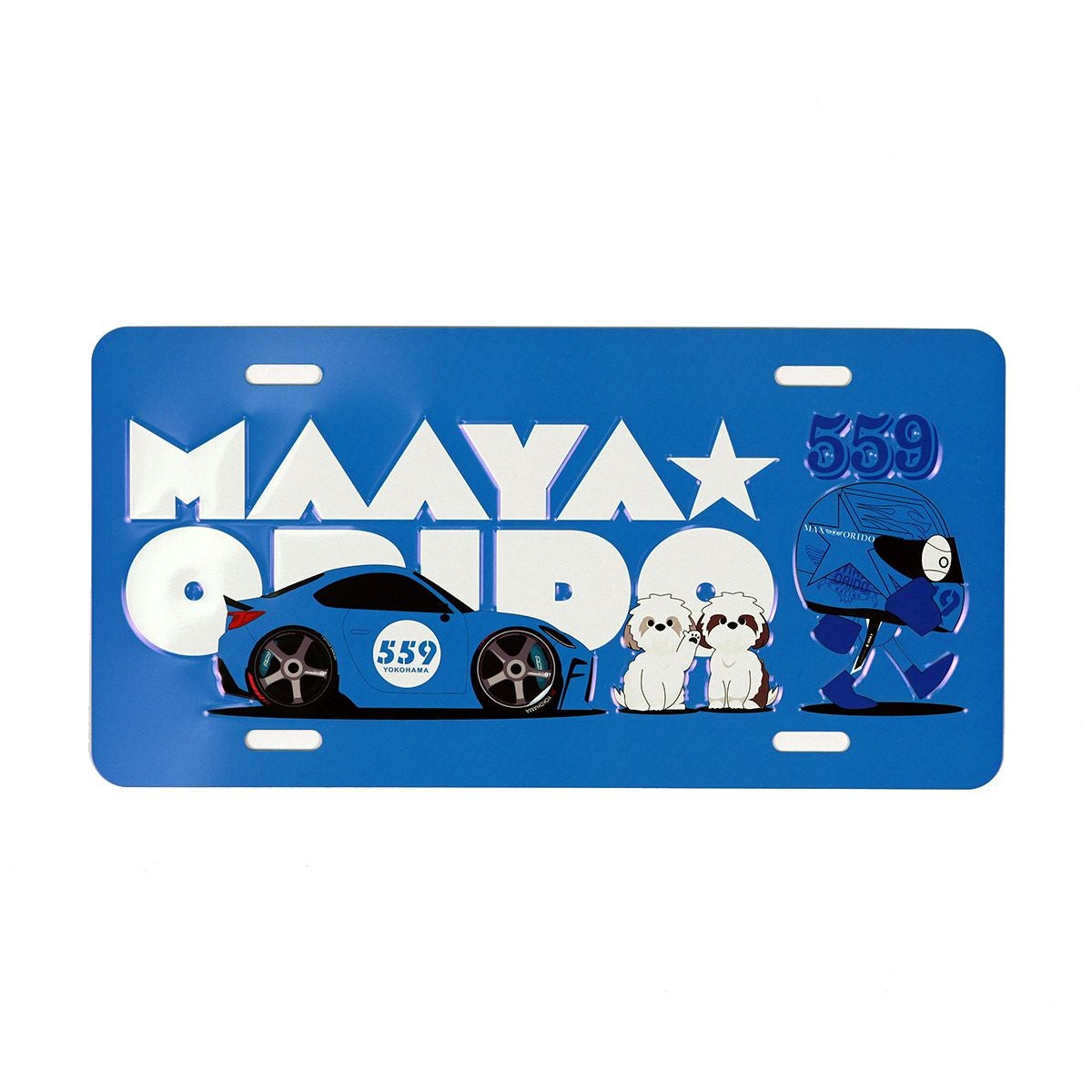 MAX ORIDO｜Max Orido ナンバープレート｜雑貨｜ホワイト