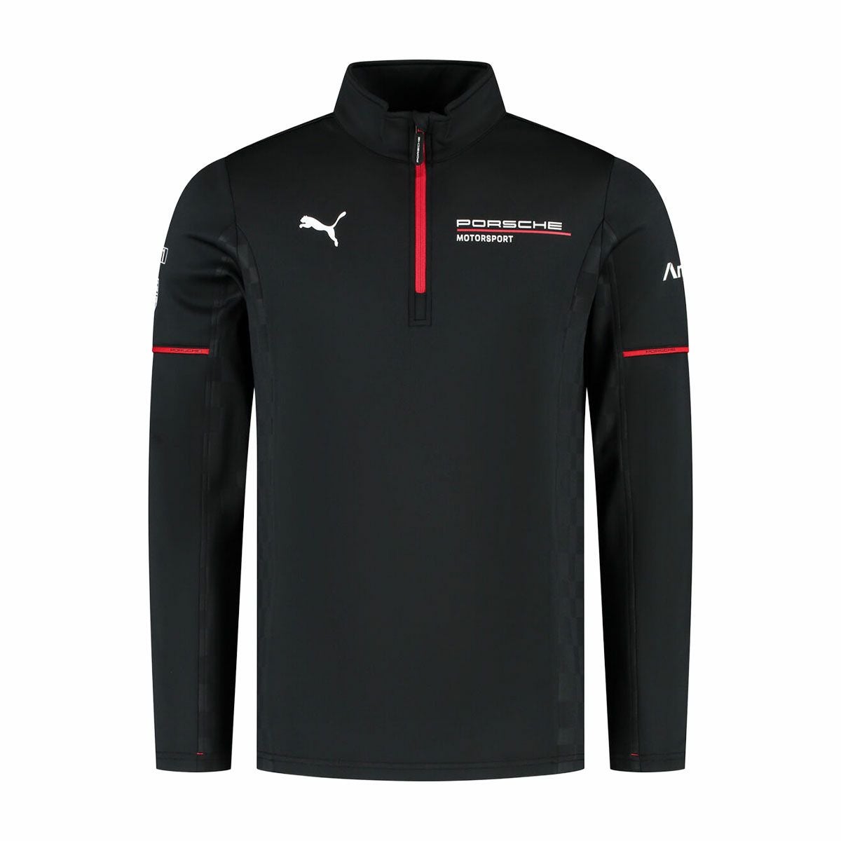 PORSCHE｜ポルシェ モータースポーツ レプリカ ミッドレイヤー｜ロングスリーブ｜ブラック