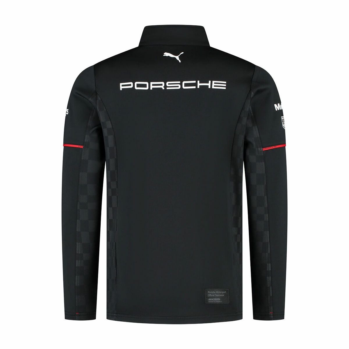 PORSCHE｜ポルシェ モータースポーツ レプリカ ミッドレイヤー｜ロングスリーブ｜ブラック