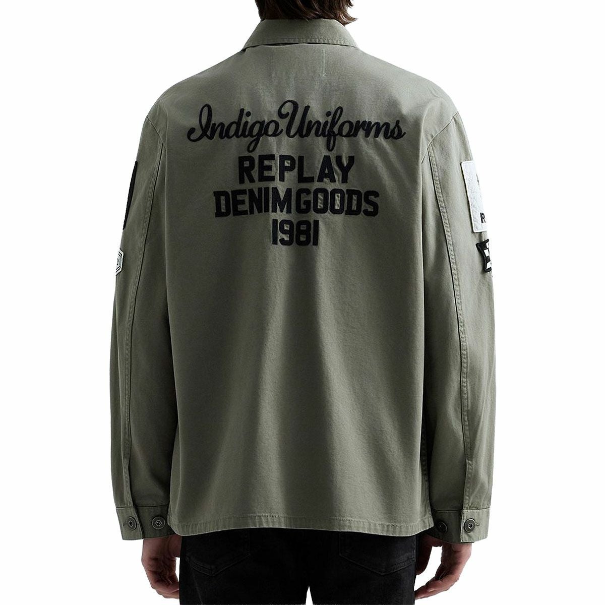 REPLAY｜カスタムパッチアーミージャケット｜ウェア｜ライトミリタリー