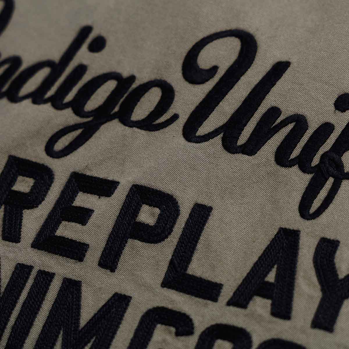 REPLAY｜カスタムパッチアーミージャケット｜ウェア｜ライトミリタリー｜モデル着用