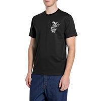 REPLAY｜カスタム プリント ジャージー Tシャツ｜トップス｜ブラック