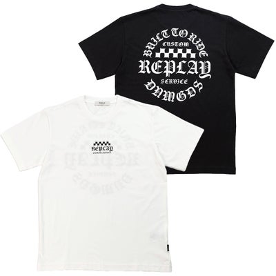 REPLAY｜レギュラーフィット レタリング Tシャツ｜トップス