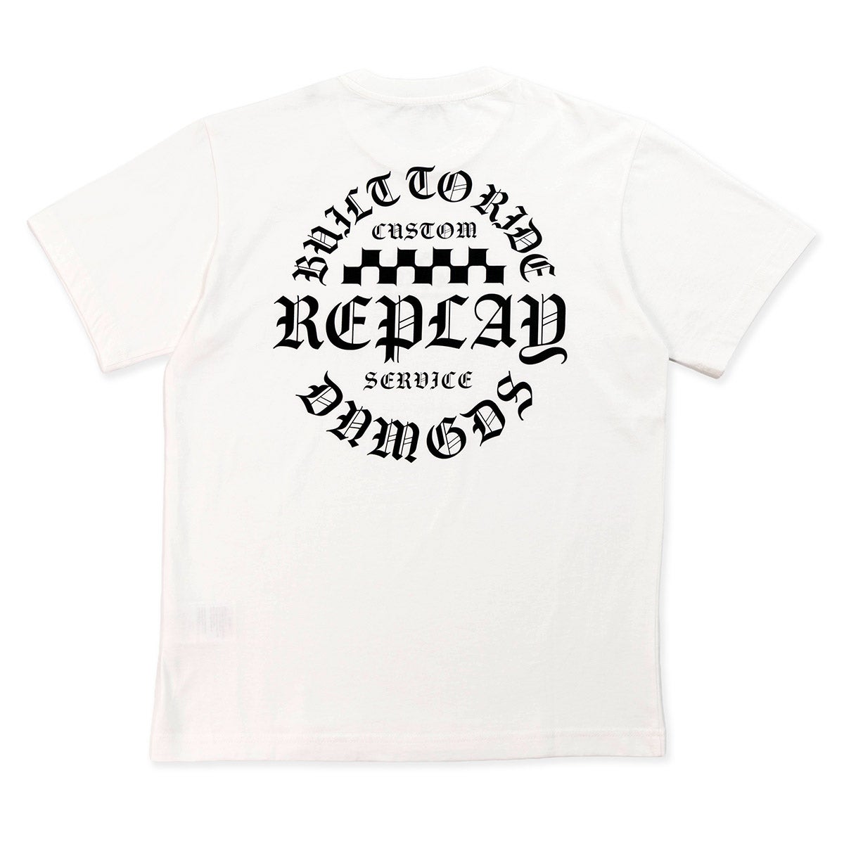 REPLAY｜レギュラーフィット レタリング Tシャツ｜トップス｜ナチュラルホワイト｜モデル着用