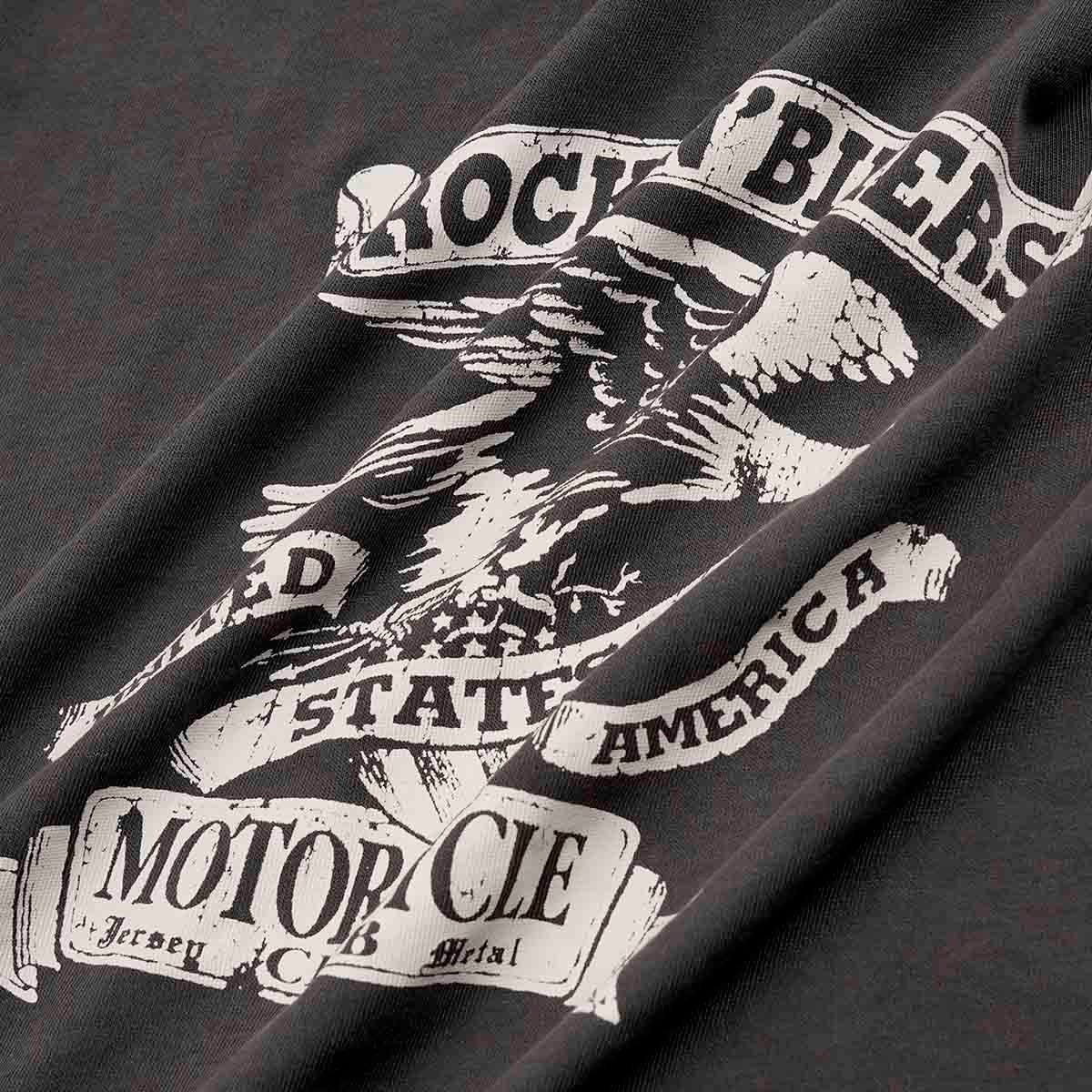 REPLAY｜グラフィックプリント ジャージー Tシャツ｜トップス｜ブラックボード｜モデル着用