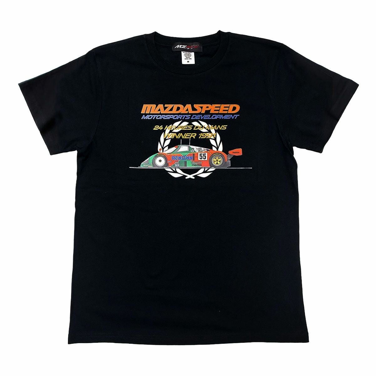 MZRacing｜マツダ 787B イラストTシャツ MAZDA SPEED｜ウェア｜ブラック