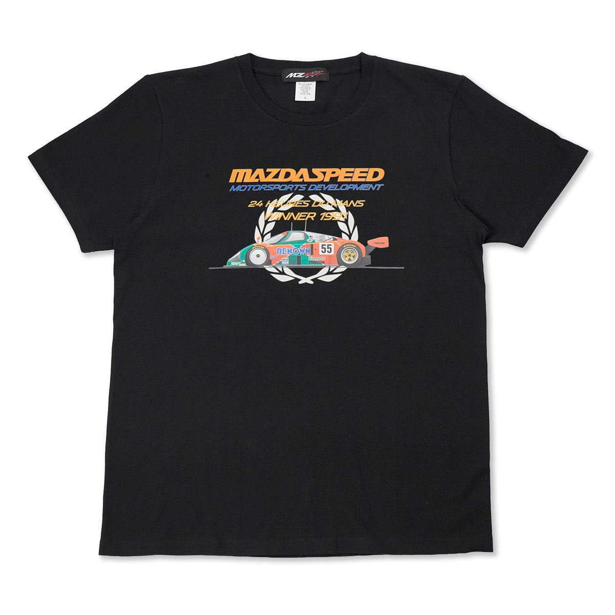 MZRacing｜マツダ 787B イラストTシャツ MAZDA SPEED｜ウェア｜ブラック