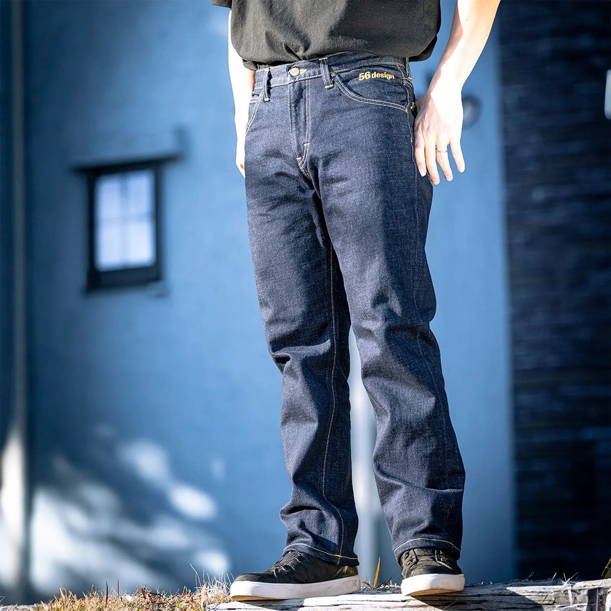 56design｜Lee x 56design デュラブル ジーンズ｜デニム｜1 Wash｜モデル着用