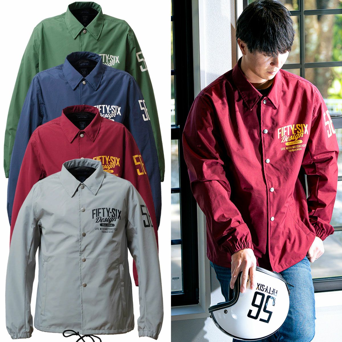 桃 コーチジャケット NYLON COACH JACKET / BIRDIES | JOE JACKET(レザー以外) | The Real