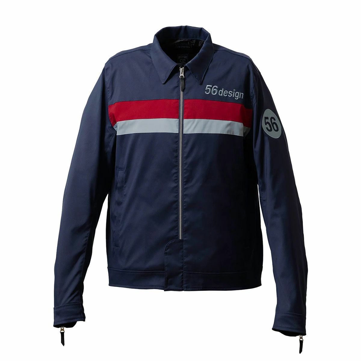 56design｜フィフティーズ ブルゾン ’26｜アウター｜ネイビー×スカイブルー