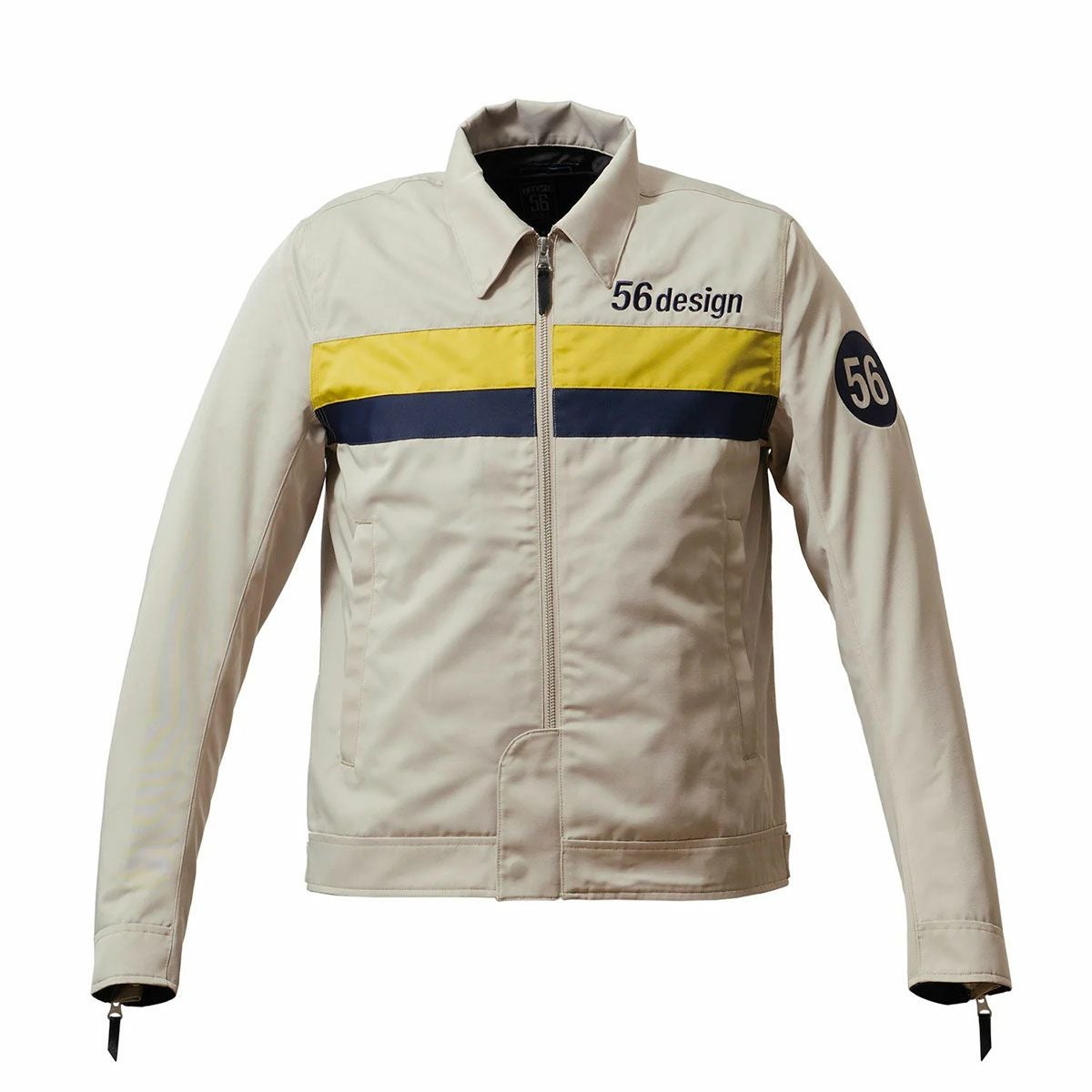 56design｜フィフティーズ ブルゾン ’26｜アウター｜ライトベージュ×ネイビー
