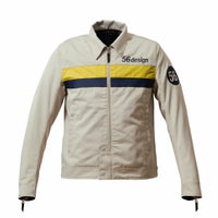 56design｜フィフティーズ ブルゾン ’26｜アウター｜ライトベージュ×ネイビー