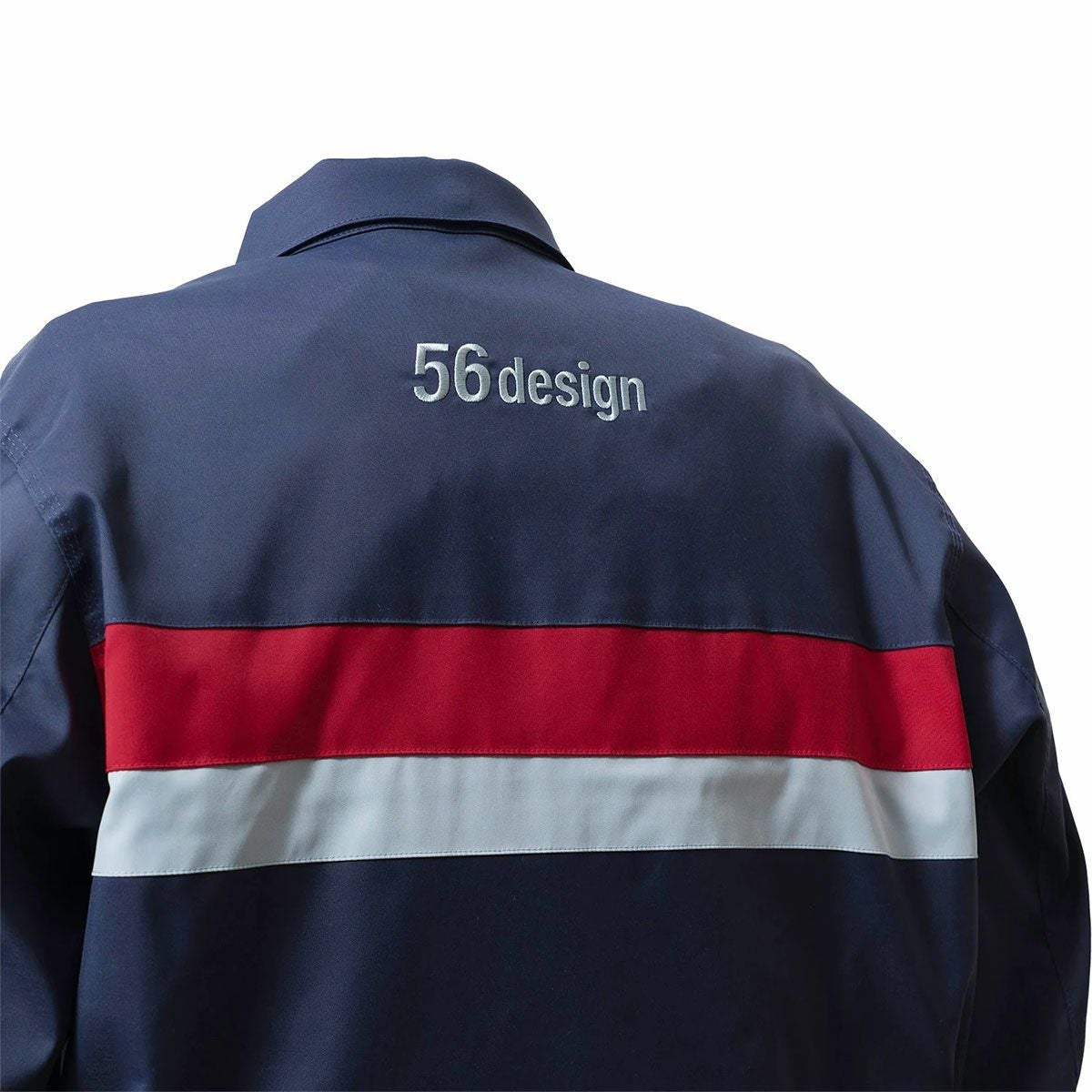 56design｜フィフティーズ ブルゾン ’26｜アウター｜ネイビー×スカイブルー