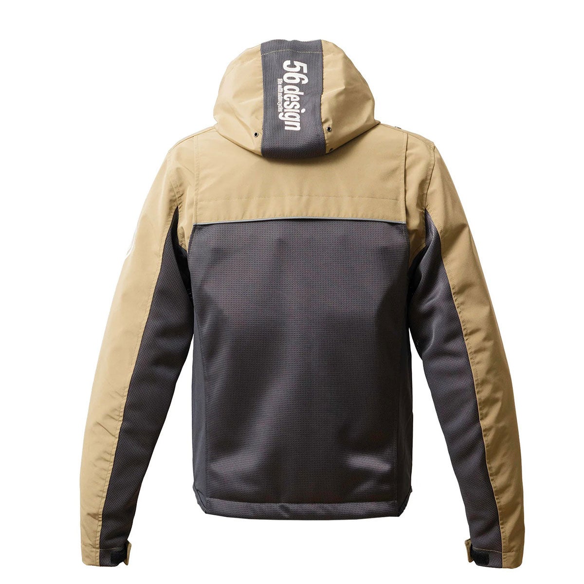 56design｜ハーフ メッシュ パーカー エヴォ 2 ’26｜アウター｜ダークグレー×ベージュ