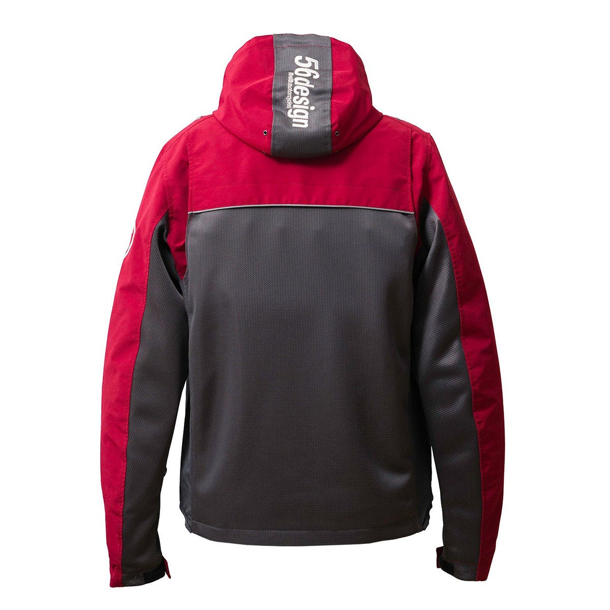 56design｜ハーフ メッシュ パーカー エヴォ 2 ’26｜アウター｜ダークグレー×レッド