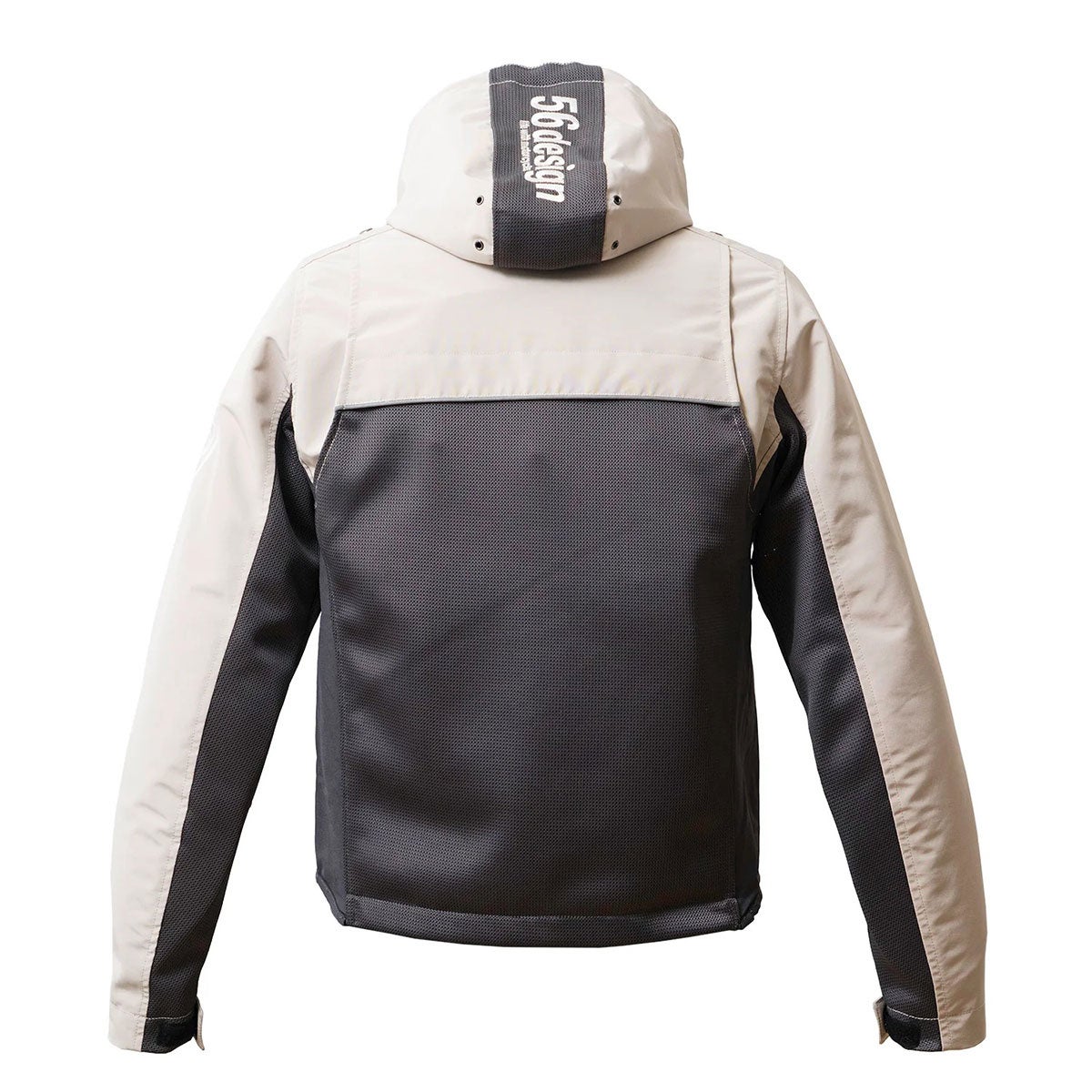 56design｜ハーフ メッシュ パーカー エヴォ 2 ’26｜アウター｜ダークグレー×ライトグレージュ