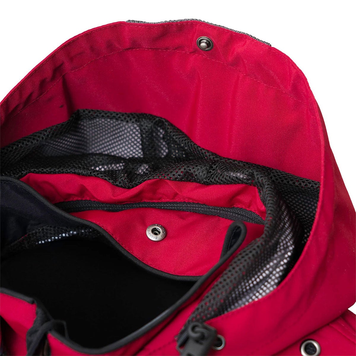 56design｜ハーフ メッシュ パーカー エヴォ 2 ’26｜アウター｜ダークグレー×レッド