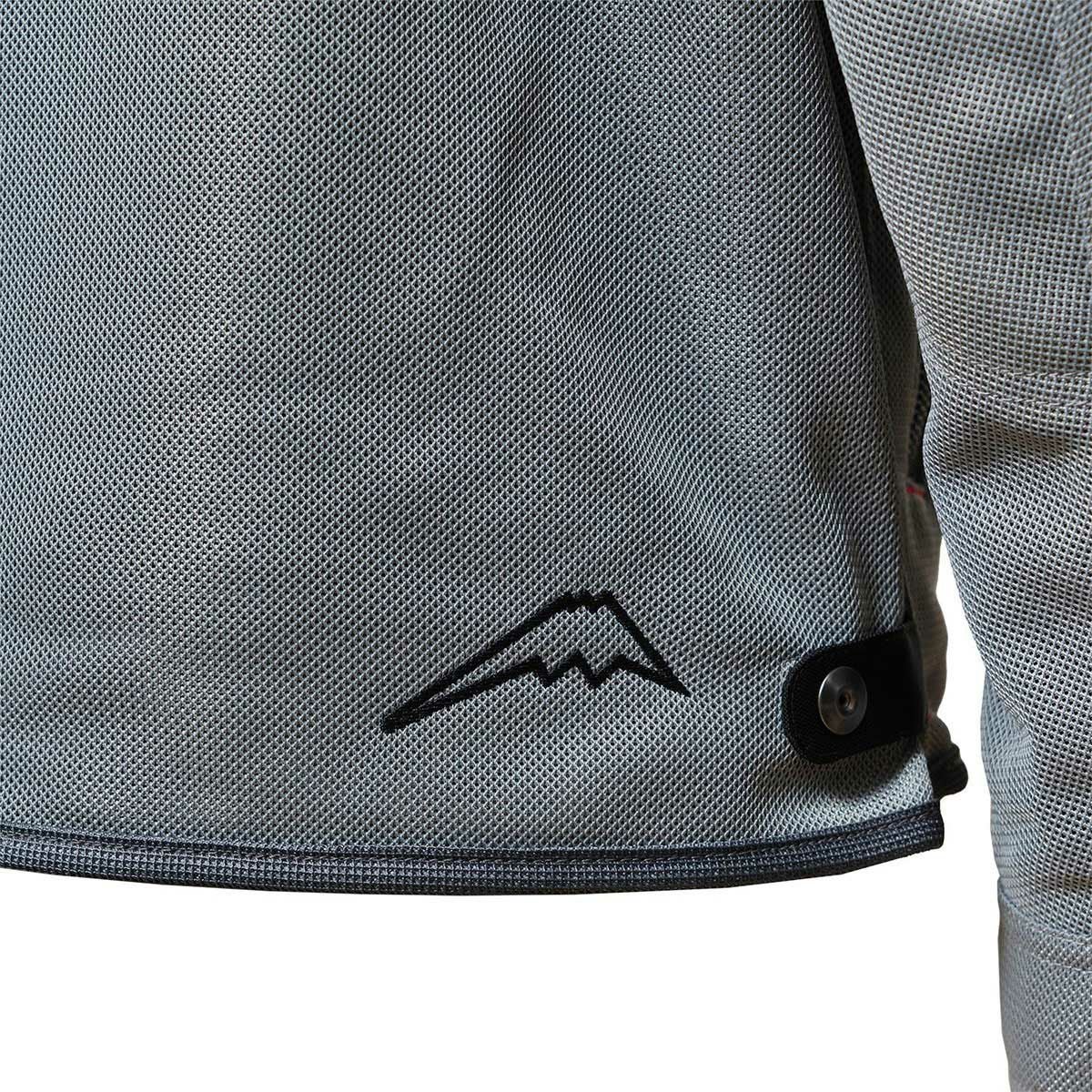 56design｜レトロ ボーダー メッシュ パーカー｜アウター｜ホワイト×レッド