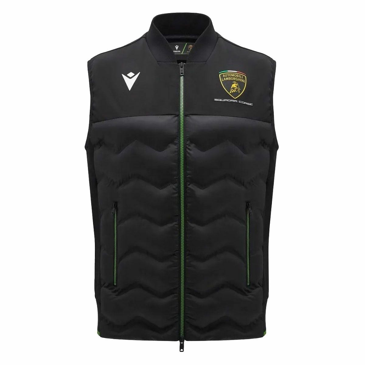 Lamborghini｜ランボルギーニ メンズ パデッドベスト｜ベスト｜ブラック