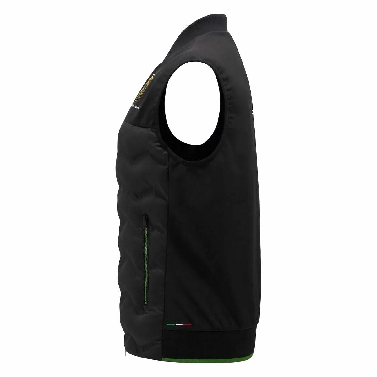 Lamborghini｜ランボルギーニ メンズ パデッドベスト｜ベスト｜ブラック