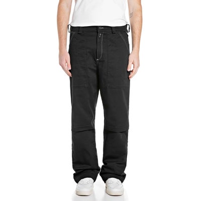 REPLAY｜リラックスフィット ブラック コンフォートデニム｜パンツ