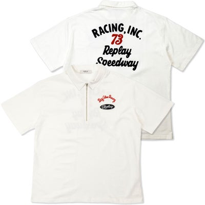 REPLAY｜オープンエンド ハンドドライジャージー ウィメンズ ポロシャツ｜トップス