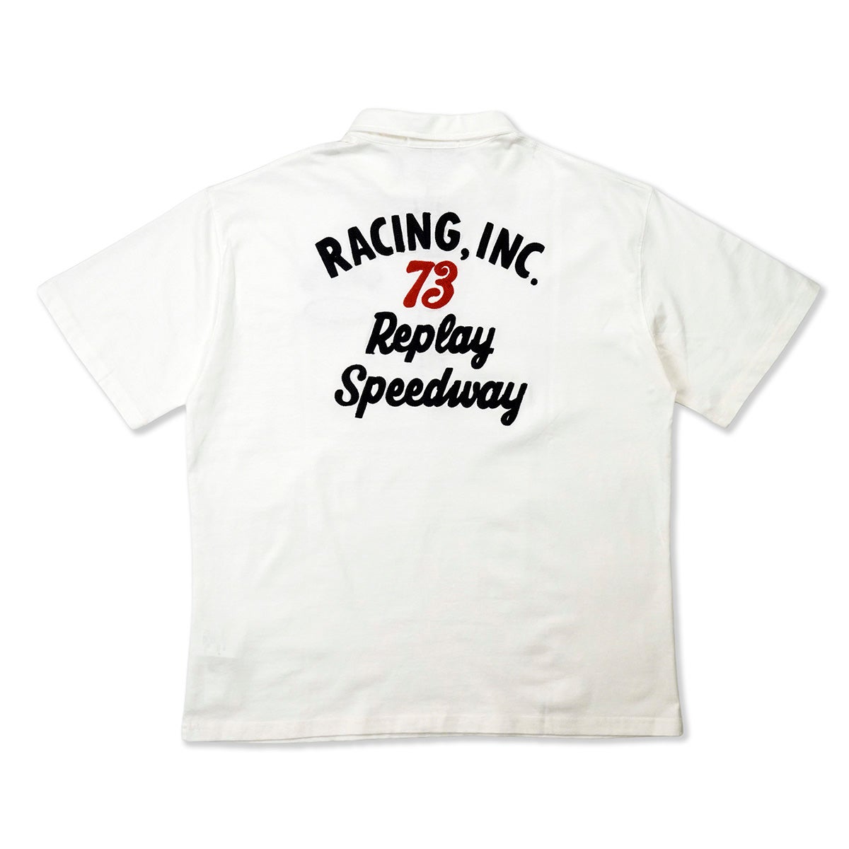 REPLAY｜オープンエンド ハンドドライジャージー ウィメンズ ポロシャツ｜トップス｜ウィンター ホワイト