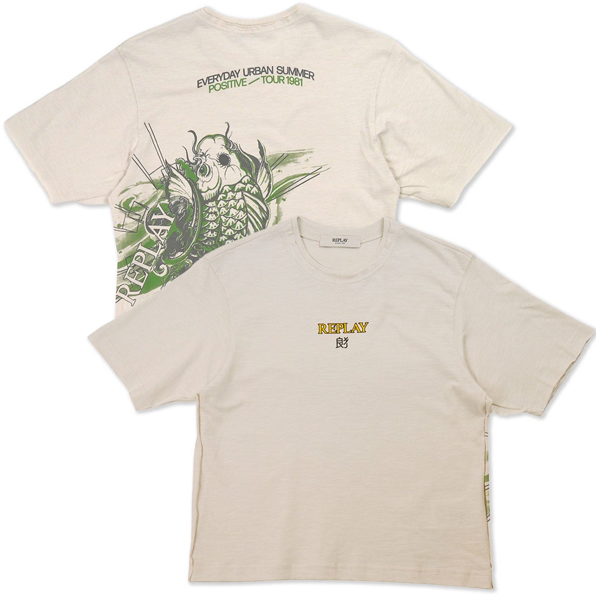 REPLAY｜リプレイ＆サンズ ボーイズ フロントプリントTシャツ｜トップス