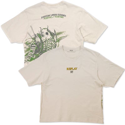 REPLAY｜リプレイ＆サンズ ボーイズ フロントプリントTシャツ｜トップス