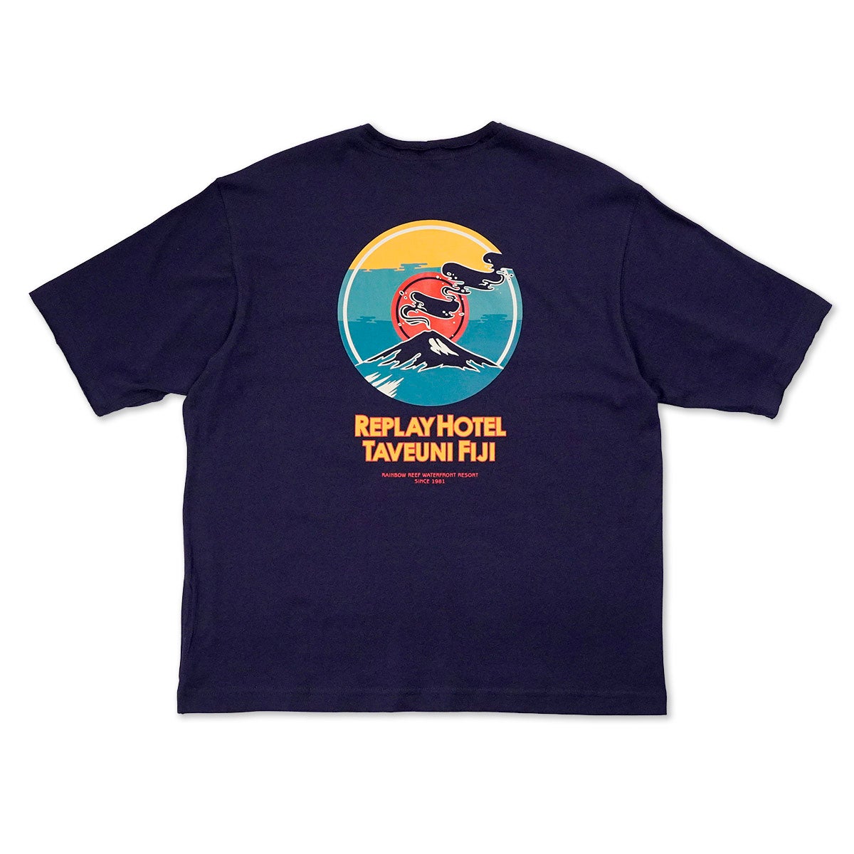 REPLAY｜リプレイ＆サンズ ボーイズ フロントプリント インディゴ Tシャツ｜トップス｜インディゴ