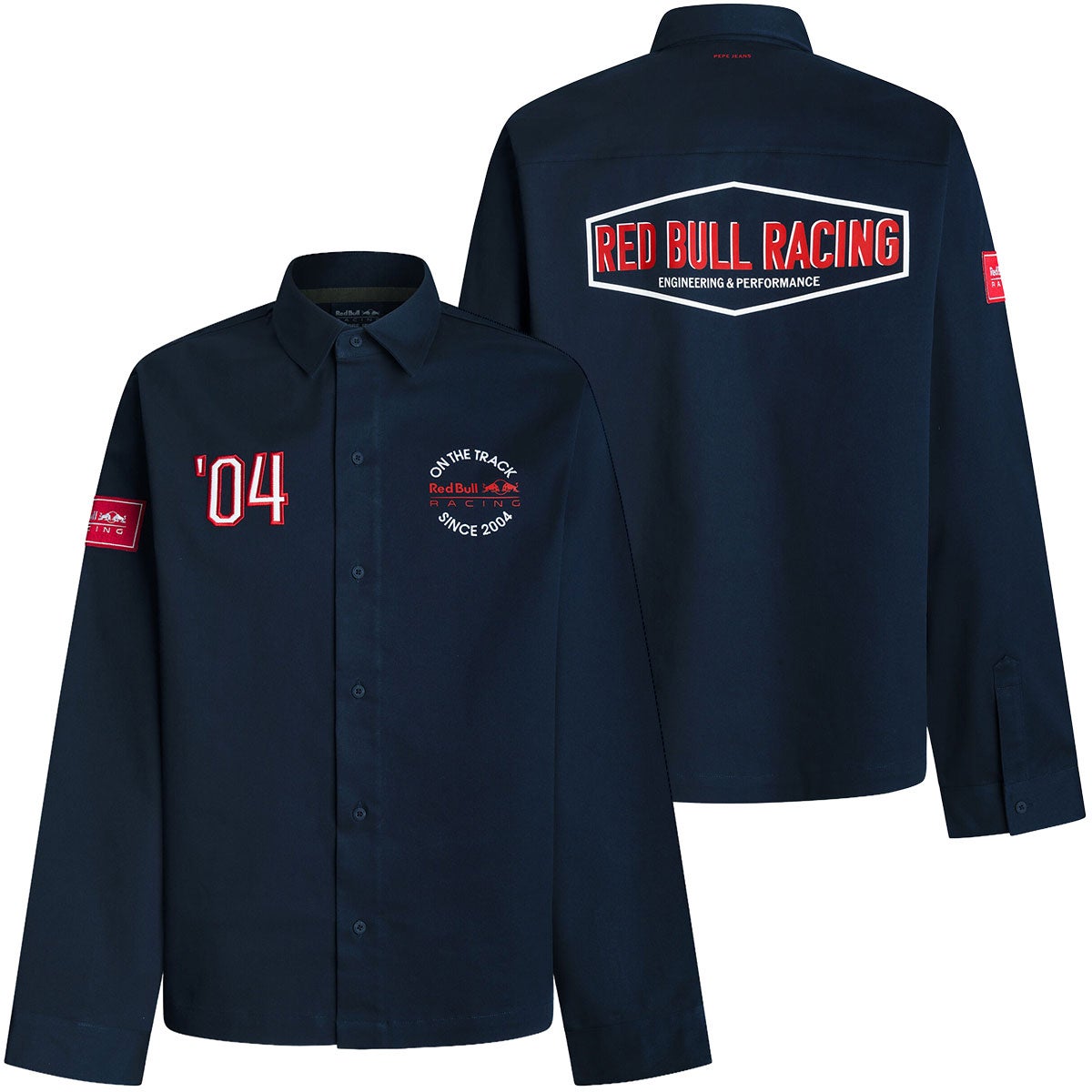 Pepe Jeans｜ぺぺ×レッドブル フィットツイル オーバーサイズシャツ｜ウェア