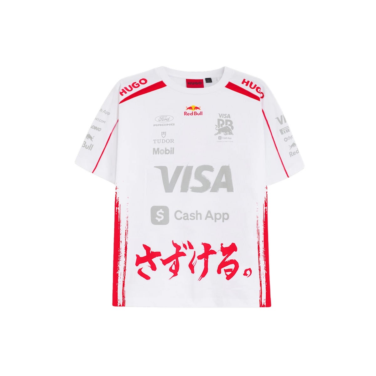 レッドブル F1 チーム 日本 GP 限定モデル POLO シャツ S Red Bull Racing F1 Men's 2025 Japan GP Team Polo Shirt - White