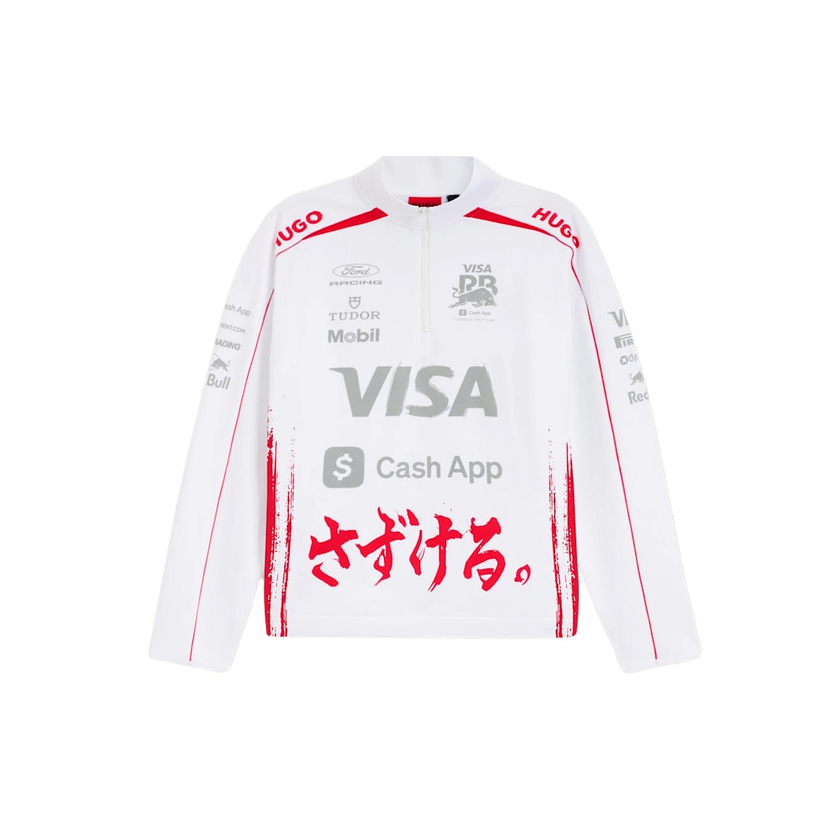 Racing Bulls｜レーシングブルズ F1 チーム 日本GP クオーター ジップ スウェット 2026｜ニット｜ホワイト