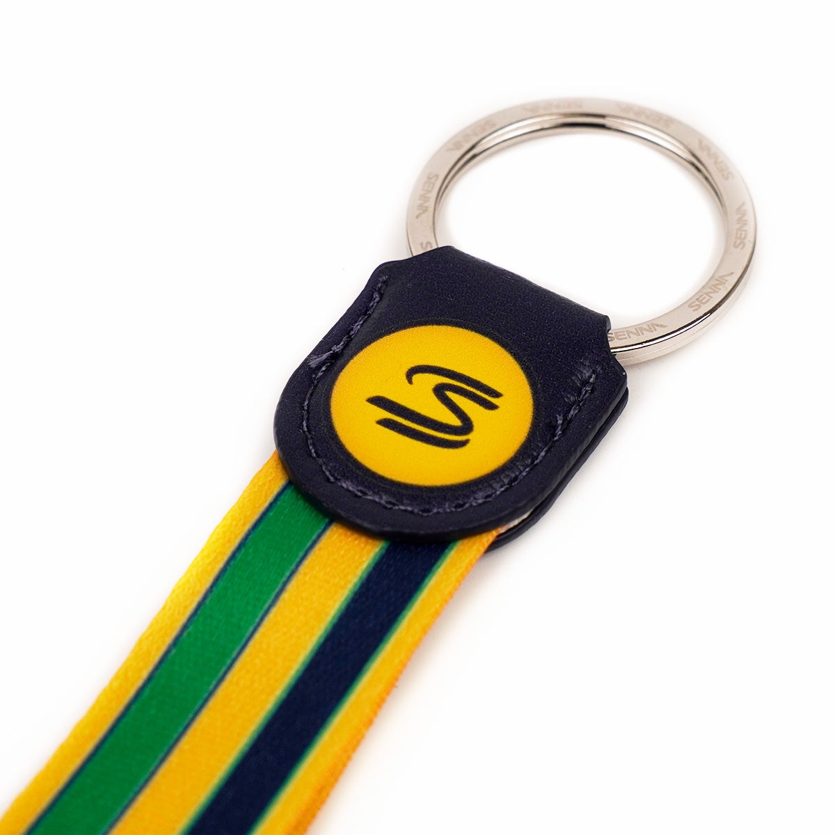 Ayrton Senna｜ アイルトン・セナ ストライプ キーリング｜キーホルダー