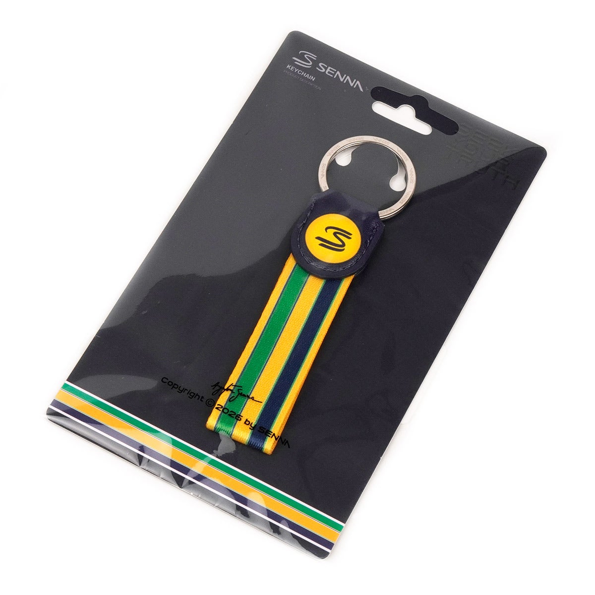 Ayrton Senna｜ アイルトン・セナ ストライプ キーリング｜キーホルダー