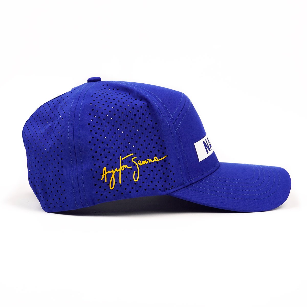 Ayrton Senna｜アイルトン・セナ レーザーカット パフォーマンス ナシオナル キャップ｜帽子｜ブルー