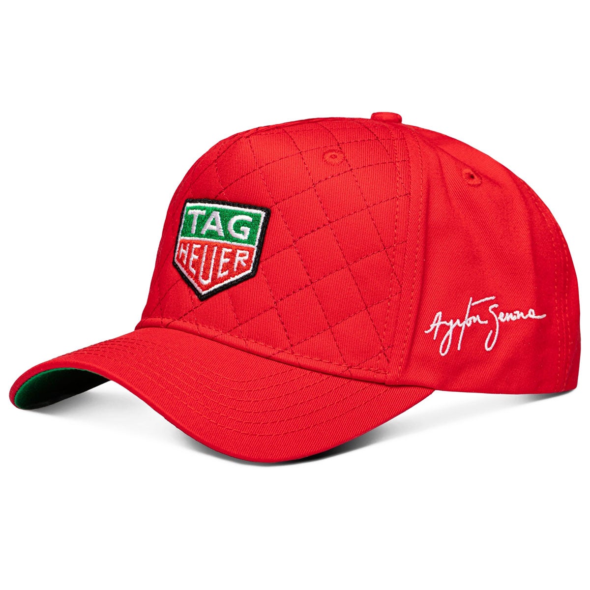 Ayrton Senna｜アイルトン・セナ タグ・ホイヤー プレミアムタグ キルティング キャップ｜帽子