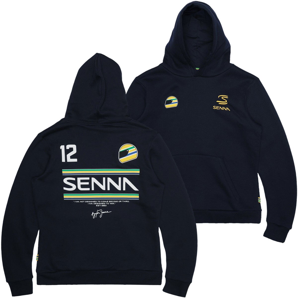 Ayrton Senna｜アイルトン・セナ 12 プルオーバー フーディー｜フーディ