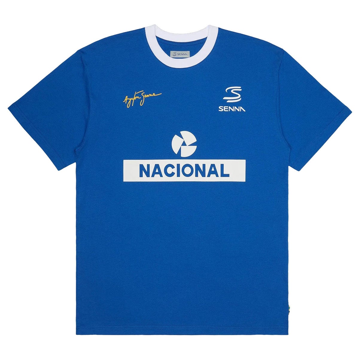 Ayrton Senna｜アイルトン・セナ ナシオナル リンガー Tシャツ｜ウェア｜ブルー