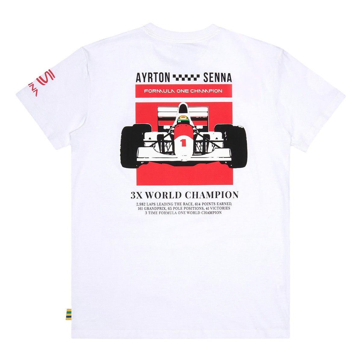 Ayrton Senna｜アイルトン・セナ フォーミュラ ワン Tシャツ｜ウェア｜ホワイト