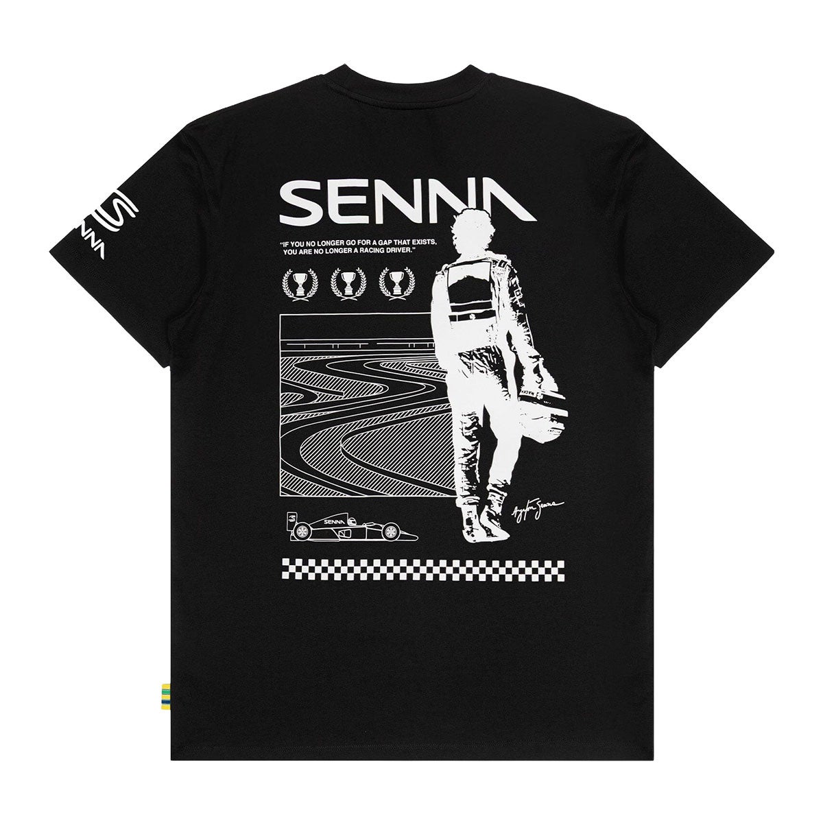Ayrton Senna｜アイルトン・セナ ワールド チャンピオン Tシャツ｜ウェア｜ブラック
