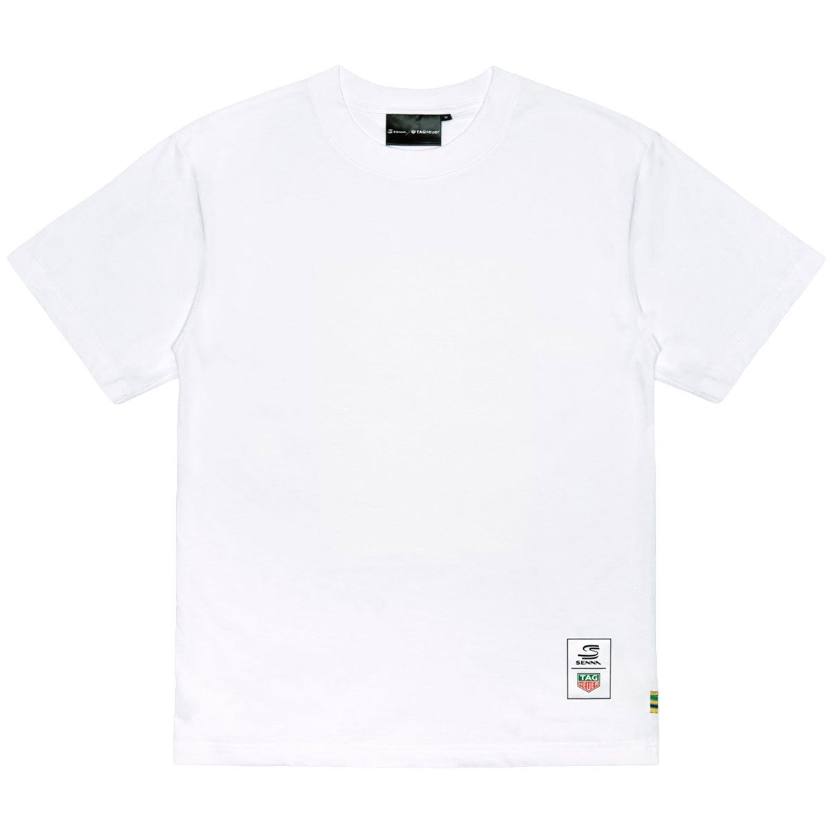 Ayrton Senna｜アイルトン・セナ タグ・ホイヤー オーバーサイズ デザインド トゥ ウィン Tシャツ｜ウェア｜ホワイト