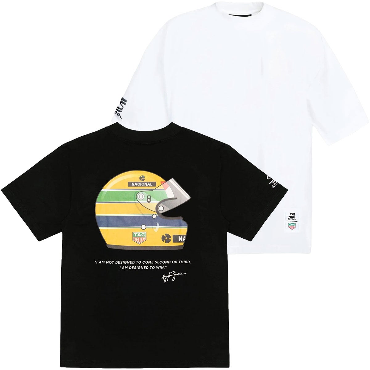 Ayrton Senna｜アイルトン・セナ×タグ・ホイヤー オーバーサイズ ヘルメット Tシャツ｜ウェア