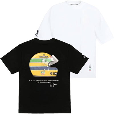 Ayrton Senna｜アイルトン・セナ×タグ・ホイヤー オーバーサイズ ヘルメット Tシャツ｜ウェア