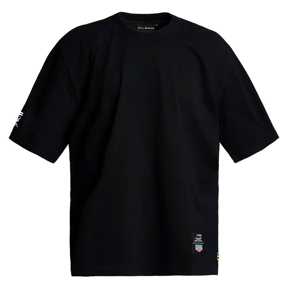 Ayrton Senna｜アイルトン・セナ×タグ・ホイヤー オーバーサイズ ヘルメット Tシャツ｜ウェア｜ブラック