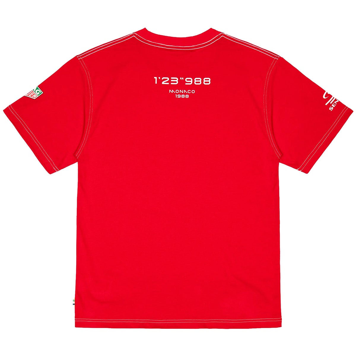 Ayrton Senna｜アイルトン・セナ×タグ・ホイヤー オーバーサイズ レーシング Tシャツ｜ウェア｜レッド